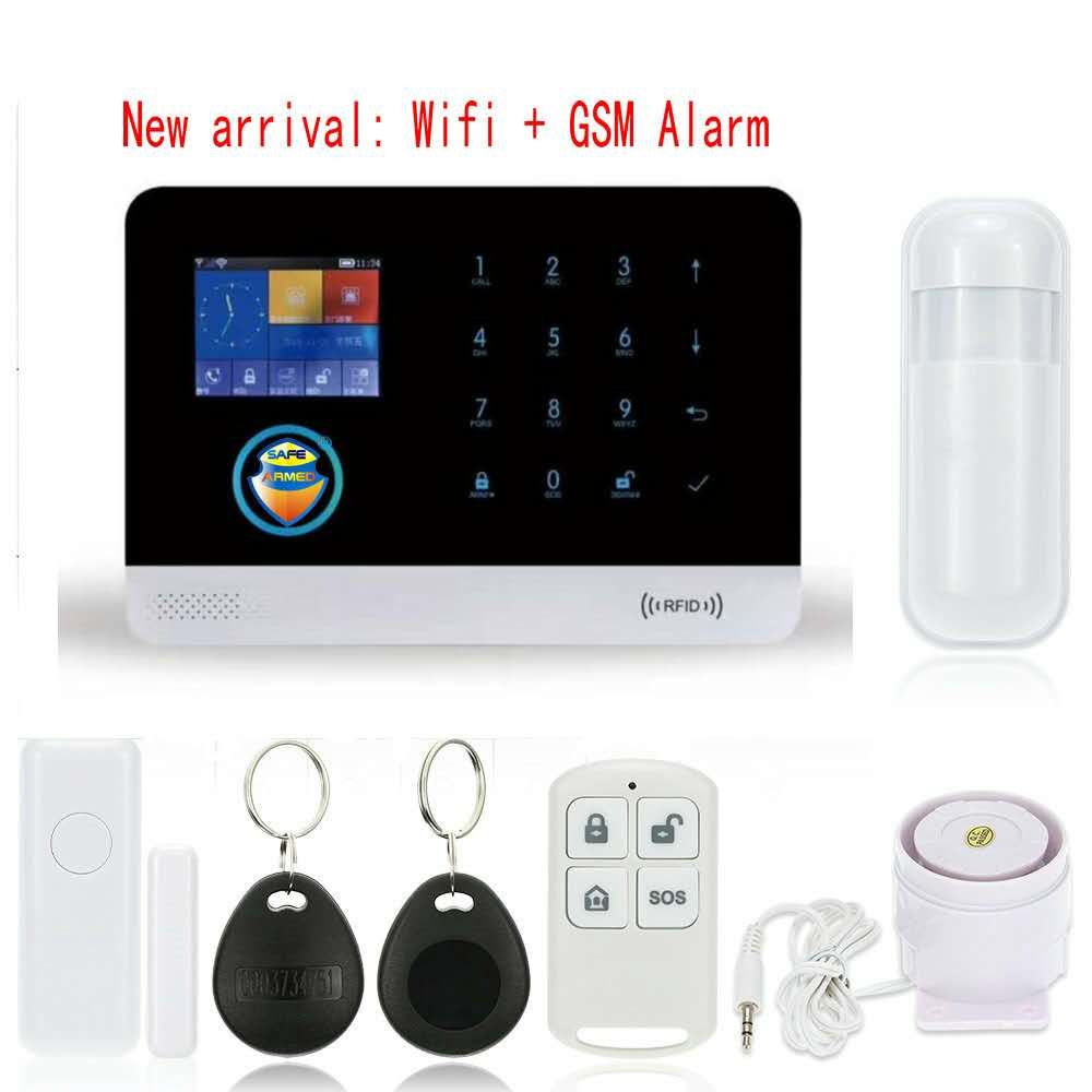 New Alarm Systems Security Home GSM+Wifi+GPRS, APP Controlled Alarm