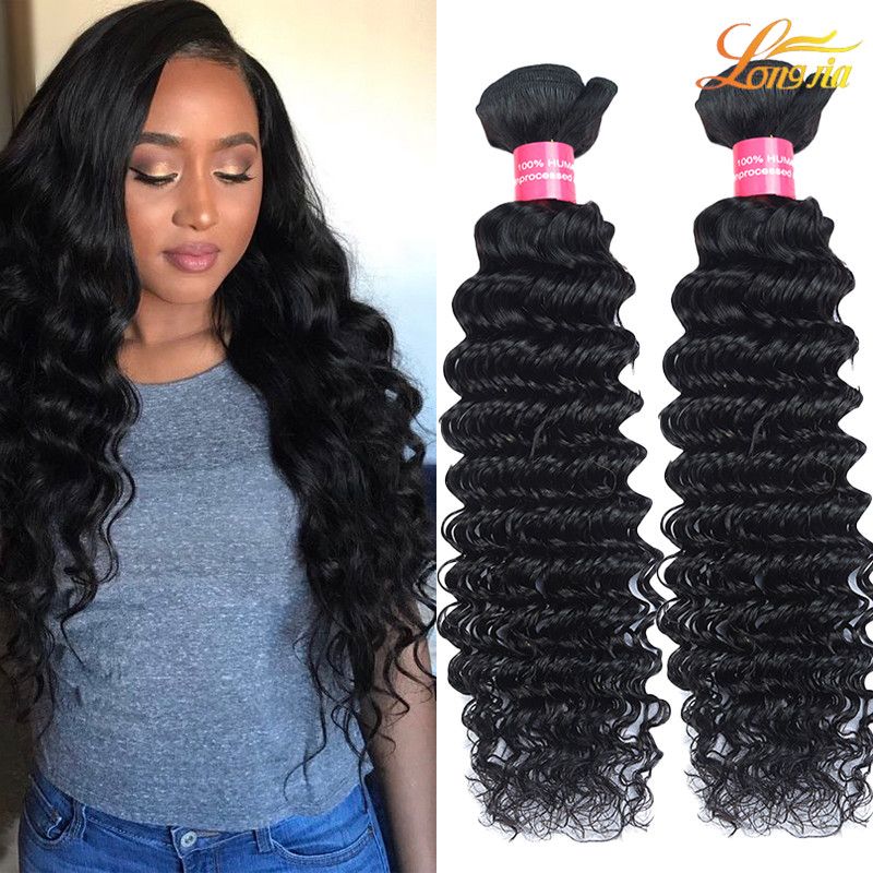 Malaysian Deep Wave Queens Hair Products 100 Unprocessed Human