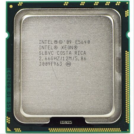 Lot of 2 Intel Xeon E5640 4-Core 2.66GHz 12MB LGA1366 SLBVC Server CPU Processor
