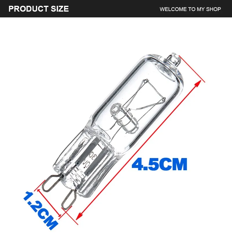 Mini 40 W G9 Base Halogène Ampoule Capsule Effacer Lampe Halogène Chaud