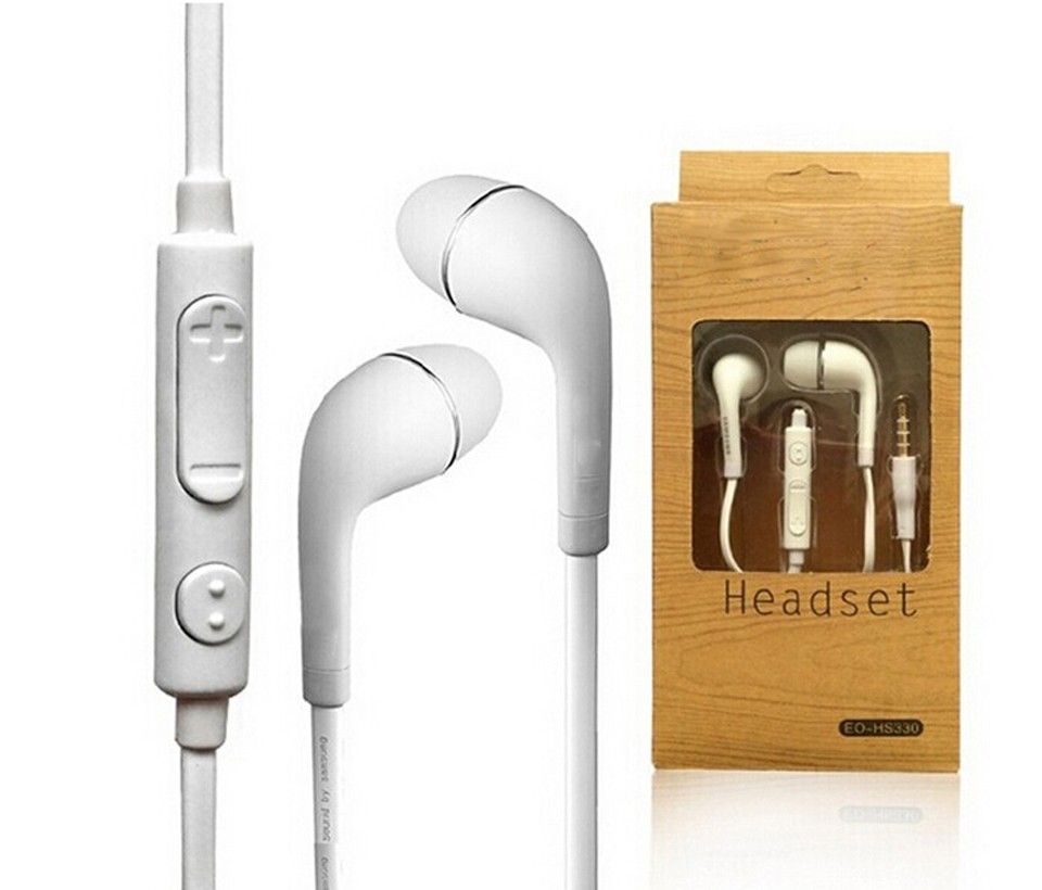 Blanco, WEIWEITOE-ES Auriculares Auriculares con Control de Volumen micrófono con Cable de 3,5 mm para audífonos Galaxy S4 