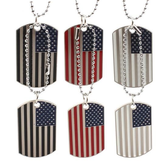 flag dog tags