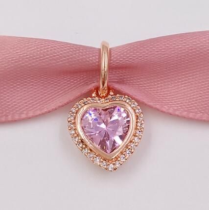 Placcato Oro Rosa Sparking Pendente Love