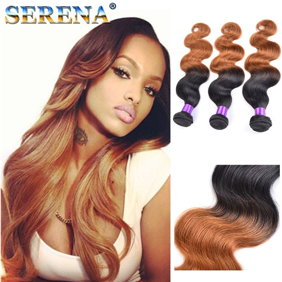 Honey Blonde Ombre Hair Weave 1b 30 Brown Blonde Body Wave Bundles