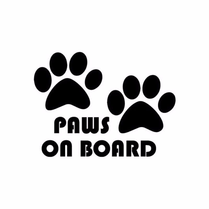 2020 Creative Fashion Car Stickers Vinyl Decals Cute Cartoon Dog Paw On Board To Remind The Car Tail Stickers Jdm From Langru1001 2 28 Dhgate Com