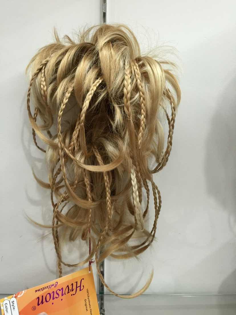 2017 New Fashion Cute Bendable Wire Braid Blonde Clamp Short