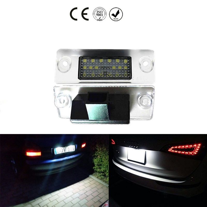 audi a4 number plate light warning