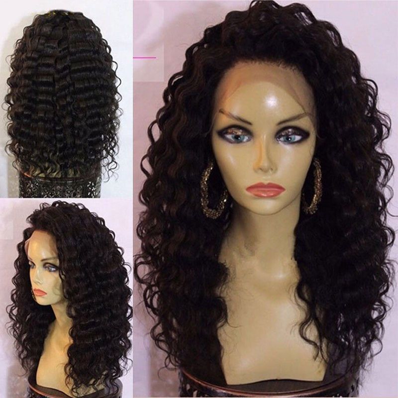 Lace Front Glueless Wig Human Hair Indian Virgin Full Lace Wigs