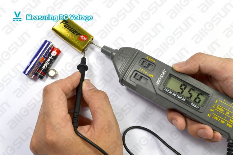 Ffzhushengmy Digital Portable Pen-Type Multimeter LCD Display Auto-Range Pocket Size Volt Amp Ohm Test CATII Meter EM3212 Tester Tool Portable Ffzhushengmy Digital Portable Pen-Type Multimeter LCD Display Auto-Range Pocket Size Volt Amp Ohm Test CATII Meter EM3212 Tester Tool Portable