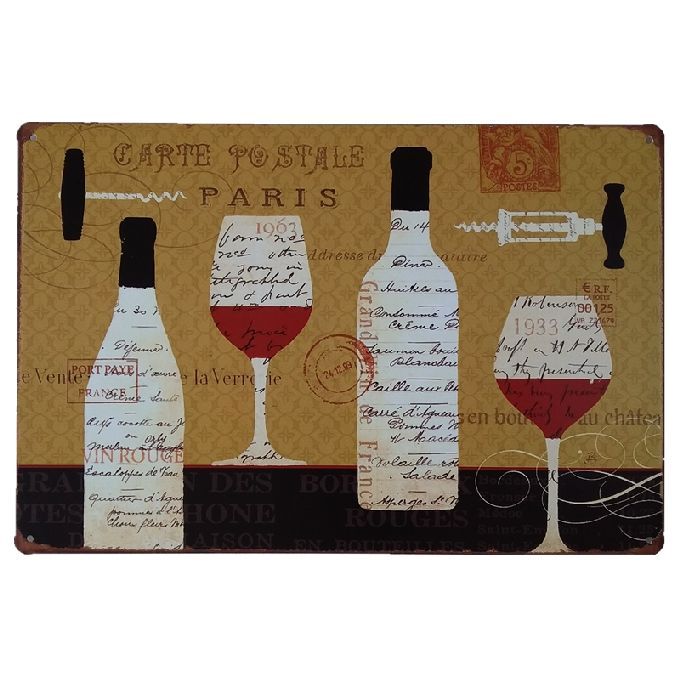 2021 Paris Wine Vintage Home Decor Retro Tin Sign Rustic Metal Plaque Cool Plate Poster From Luckyaboy1 1 51 Dhgate Com - Red Wine Bottle Metal Wall Art Plaque