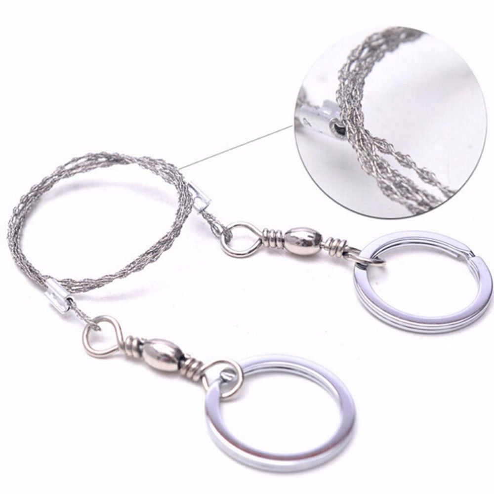 HQ Portable Emergency Survival Gear Steel Wire Saw Outdoor Camping Hand Tool