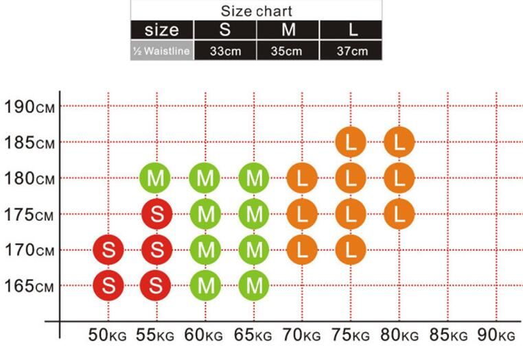 Mens Boxers Size Chart