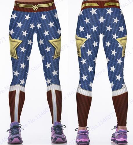 calça legging mulher maravilha