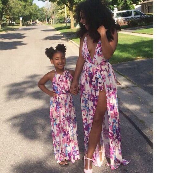 matching mother and daughter african outfits