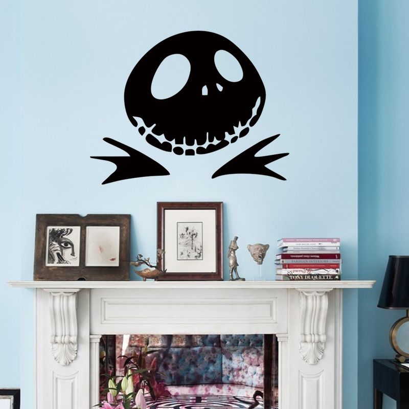 Funny Halloween Pumpkin Jack Nightmare Before Christmas Art Vinyl Wall Stickers Living Room Suitable For Bedroom Diy Wall Stickers For Sale Wall