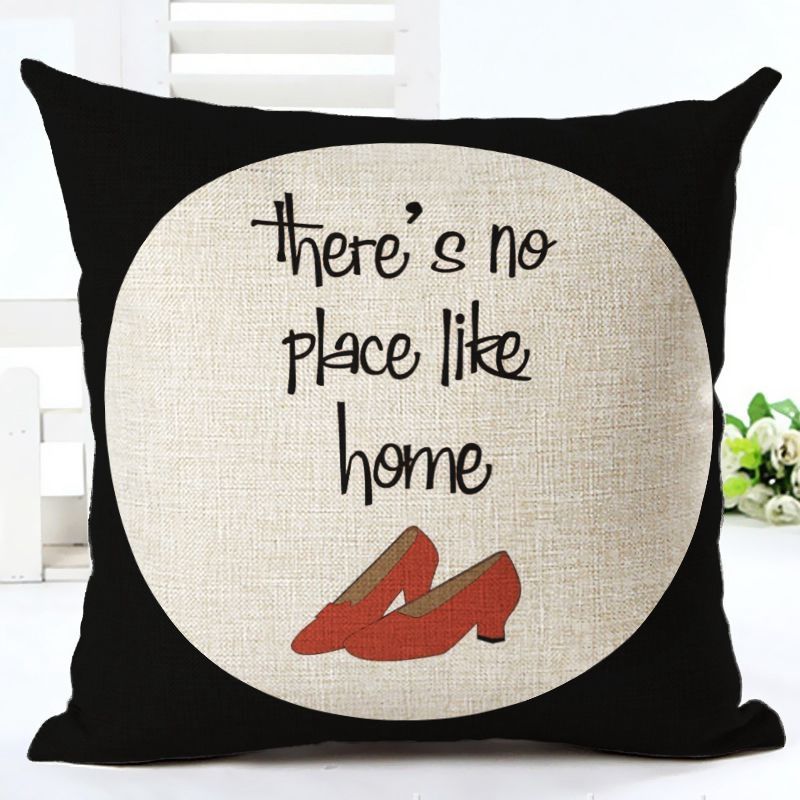 Vintage Letters Cushion Cover Love Quote Couch Sofa Throw Pillow Case Numbers Life Words