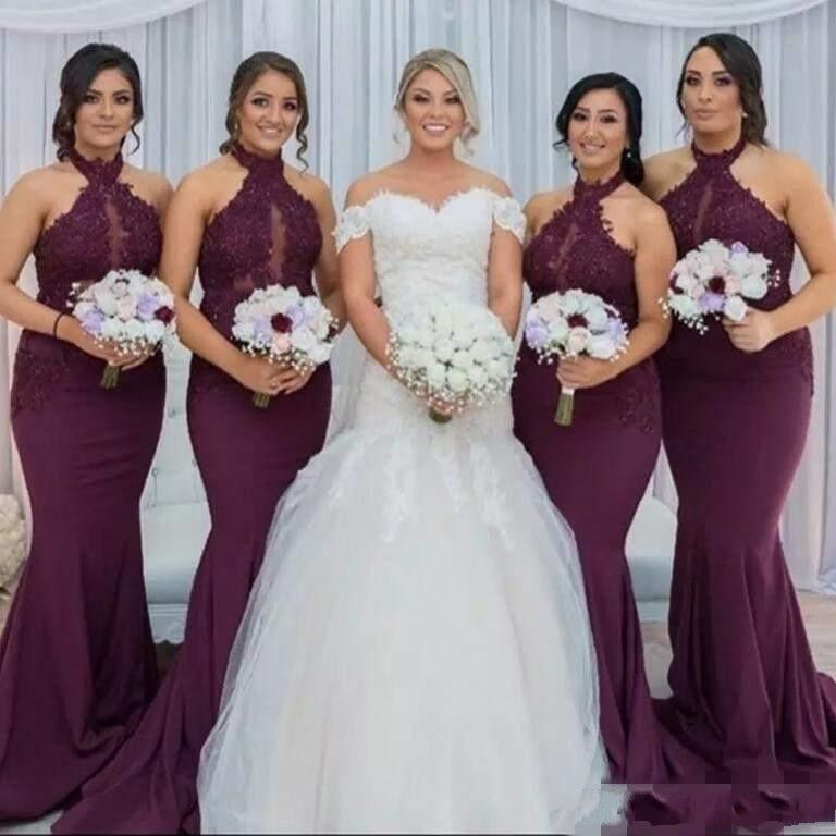 red dress bridesmaid