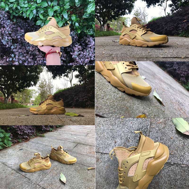 gold color sneakers