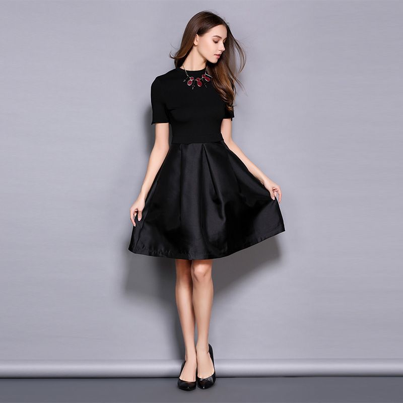 black short dress for women