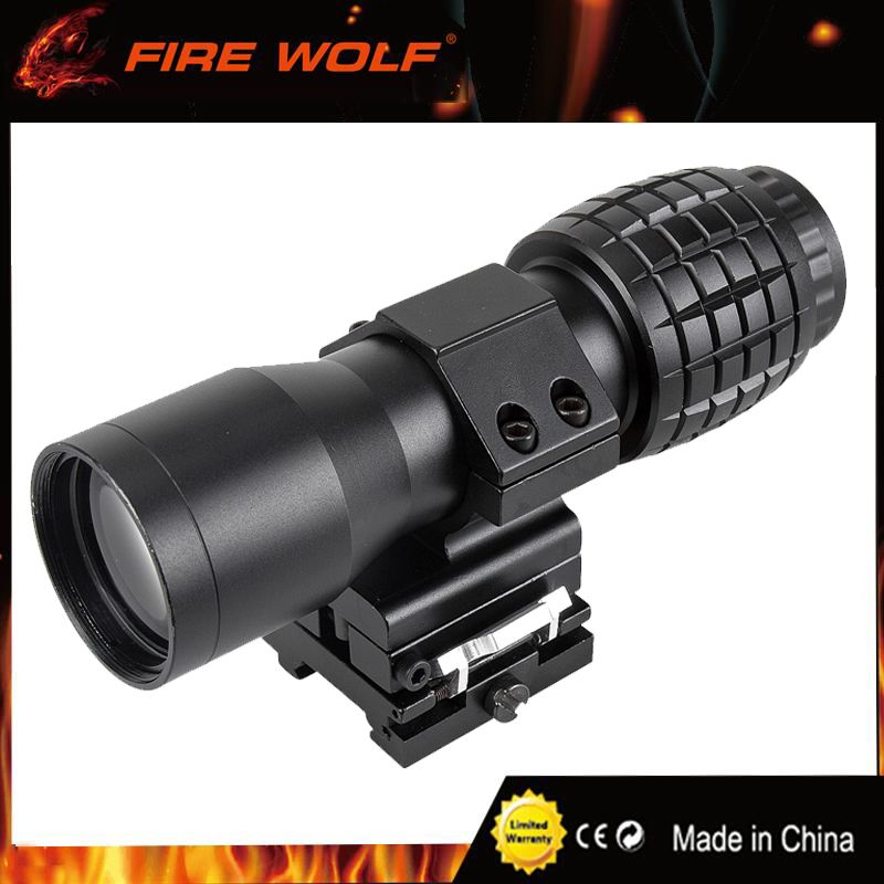 Tactical 5X Magnifier Rifle Scope With Flip To Side Mount Fit Aimpoint
