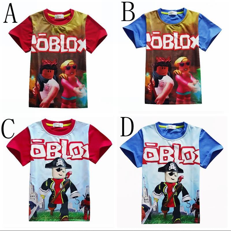 2020 Kids Clothes Girls Boys T Shirts Cosplay Roblox Printed
