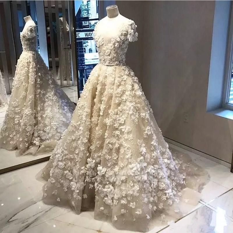 elie saab short wedding dress