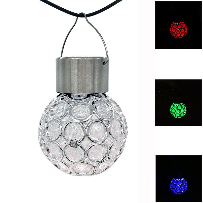2020 Fashion Solar Powered Hanging Lights Ball Shape Outdoor