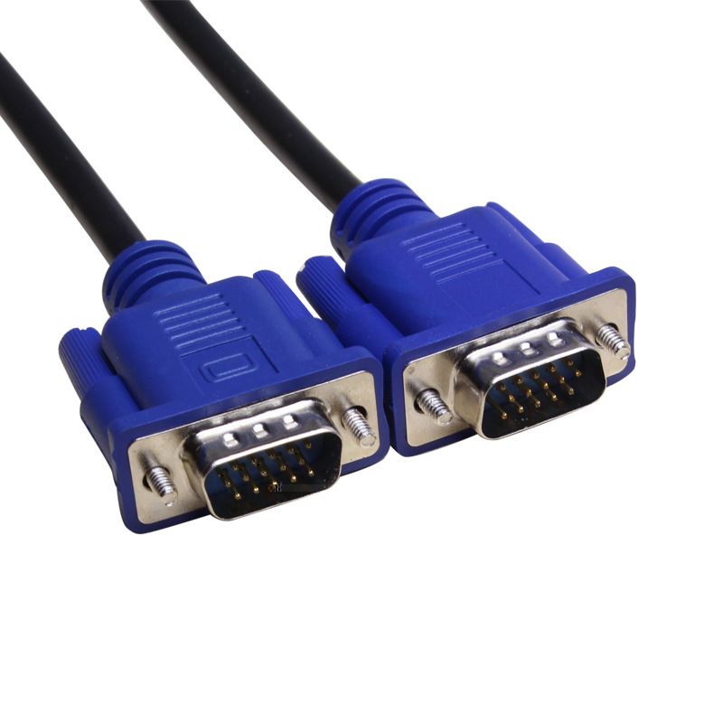 LOT OF 50 NEW SVGA VGA MONITOR CABLES MALE TO MALE 15 PIN 5FT