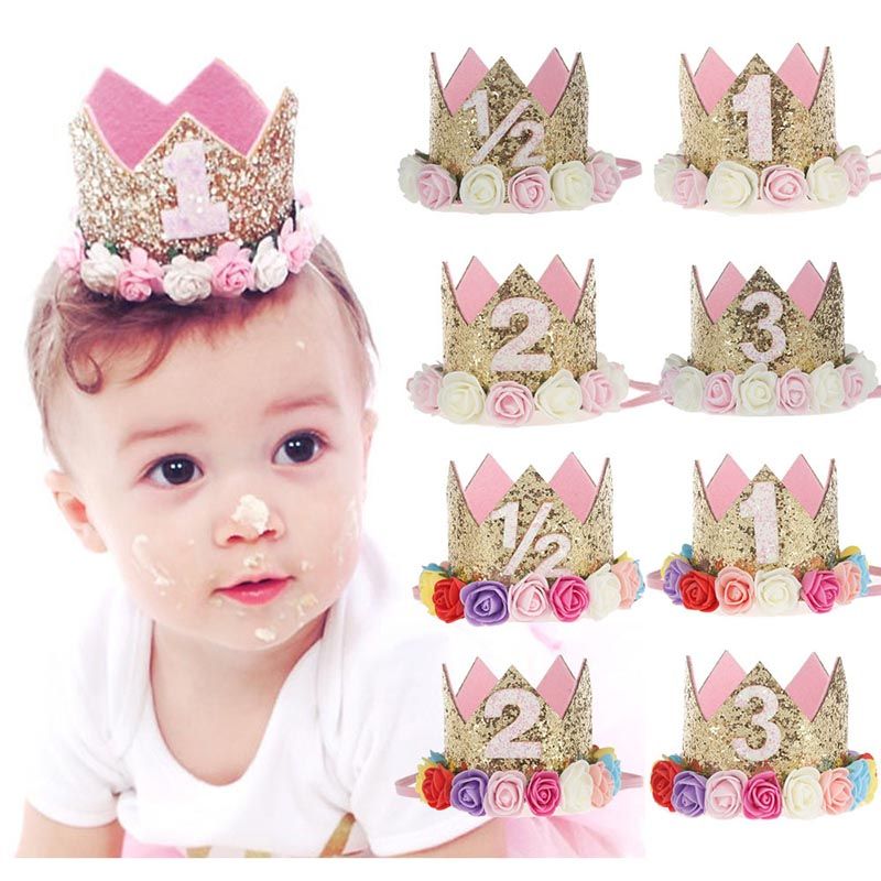 Gift Girls Toddler Hat Hair Band Shiny Head Hoop Baby Headband Birthday Tiara