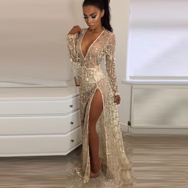 long sleeve cover up dress