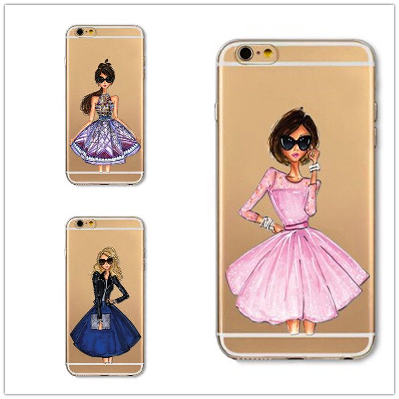 Girl silicone case for iphone 6 6s Girl silicone case for iphone 6 6s