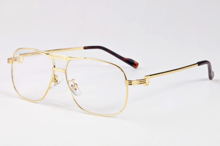 lentes dorados hombre