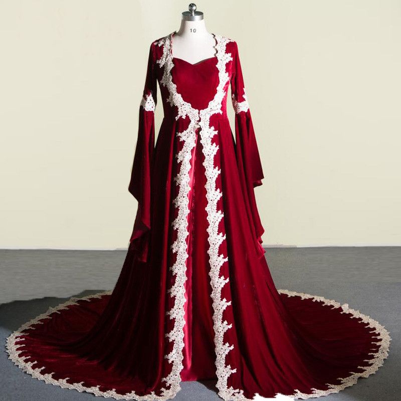 velvet wedding gowns