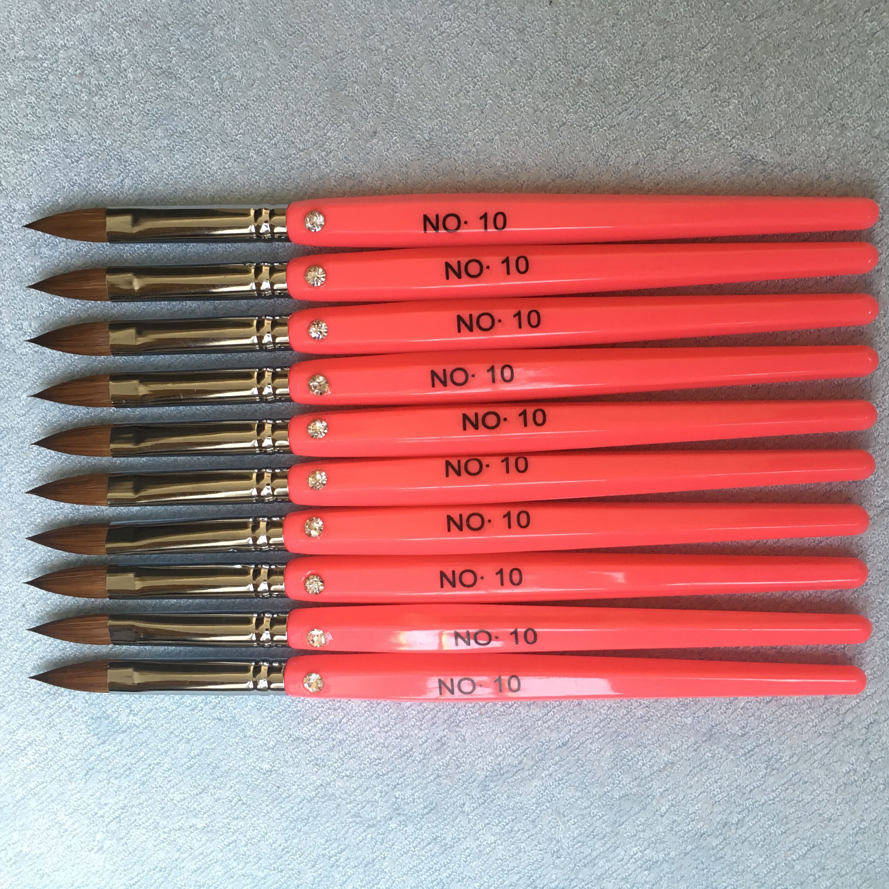 2018 Nail Brush Wholesale Pink Acrylic Oval Sharp 81012 Pure Kolinsky