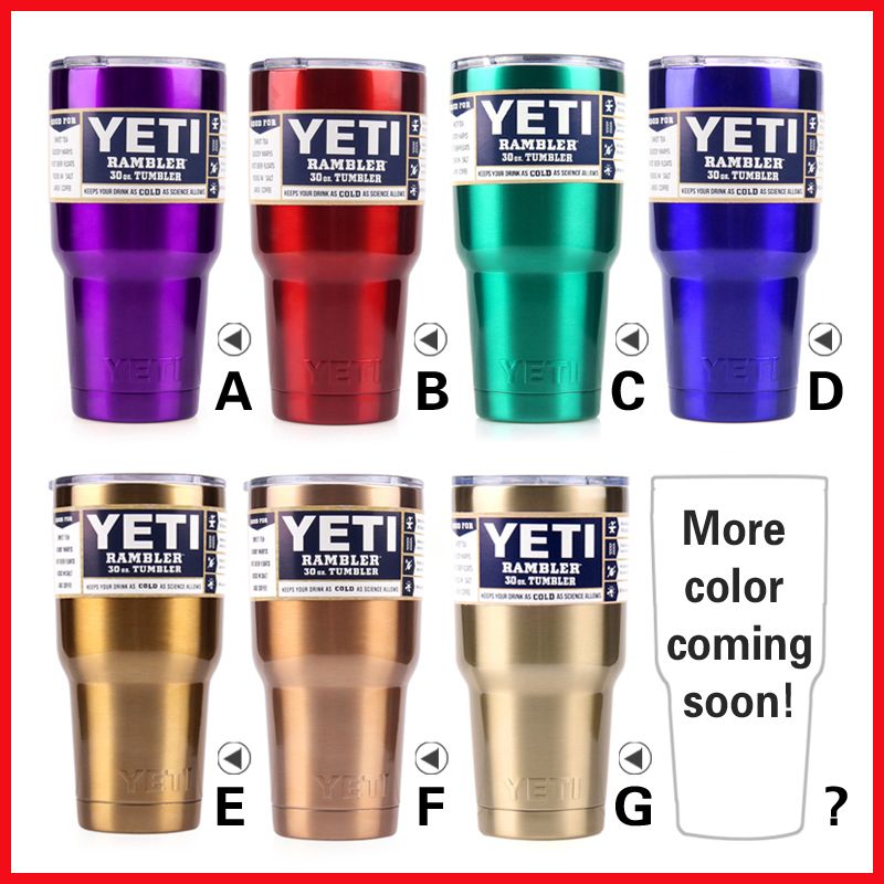 colored yeti rambler