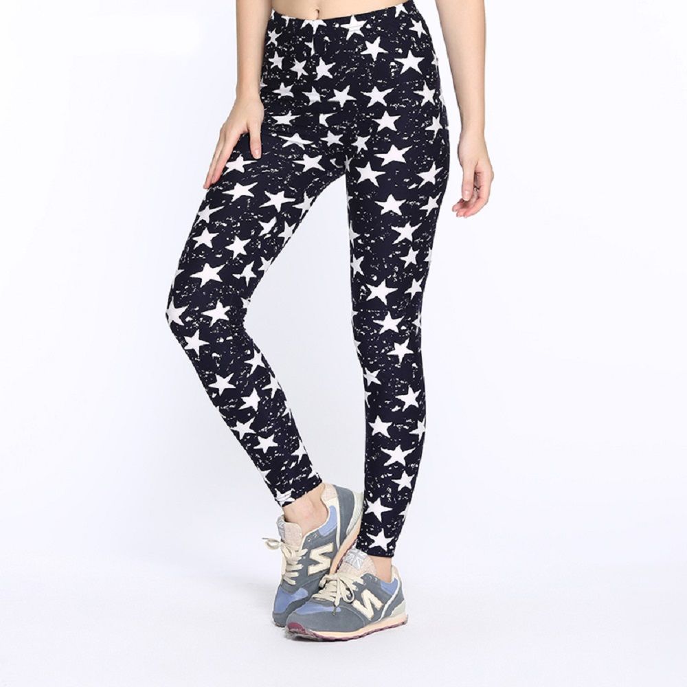 Full Stars Graphic Pants Flower Star 