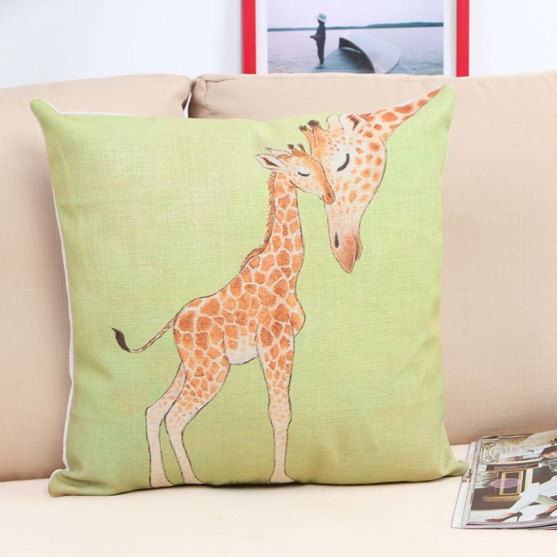 Girafe Housse de coussin deux Girafe Coussin choix de tailles fait main