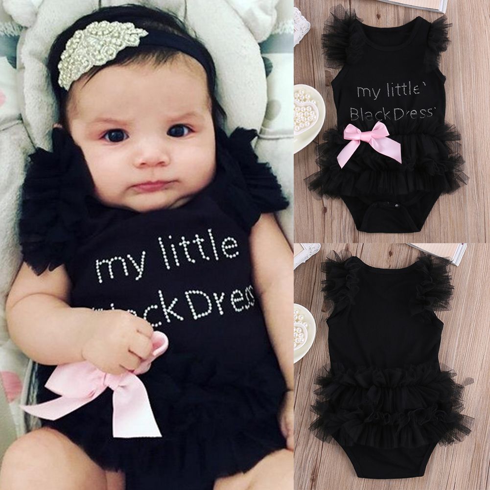 little black dress onesie for baby girl