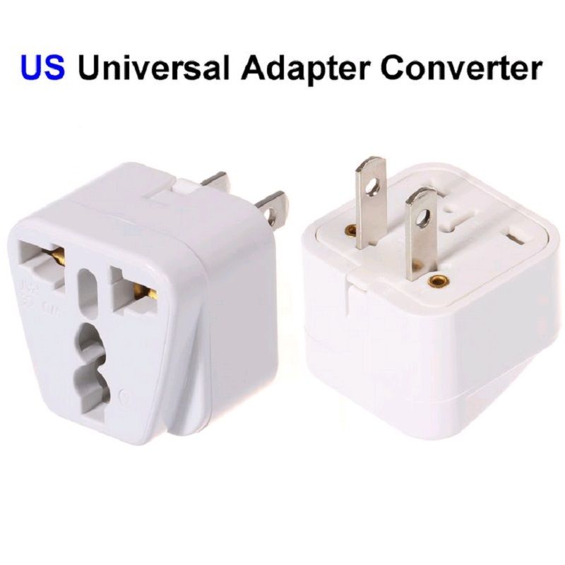 5 Universal EU UK AU to US USA AC Power Adapter Travel Plug Converter
