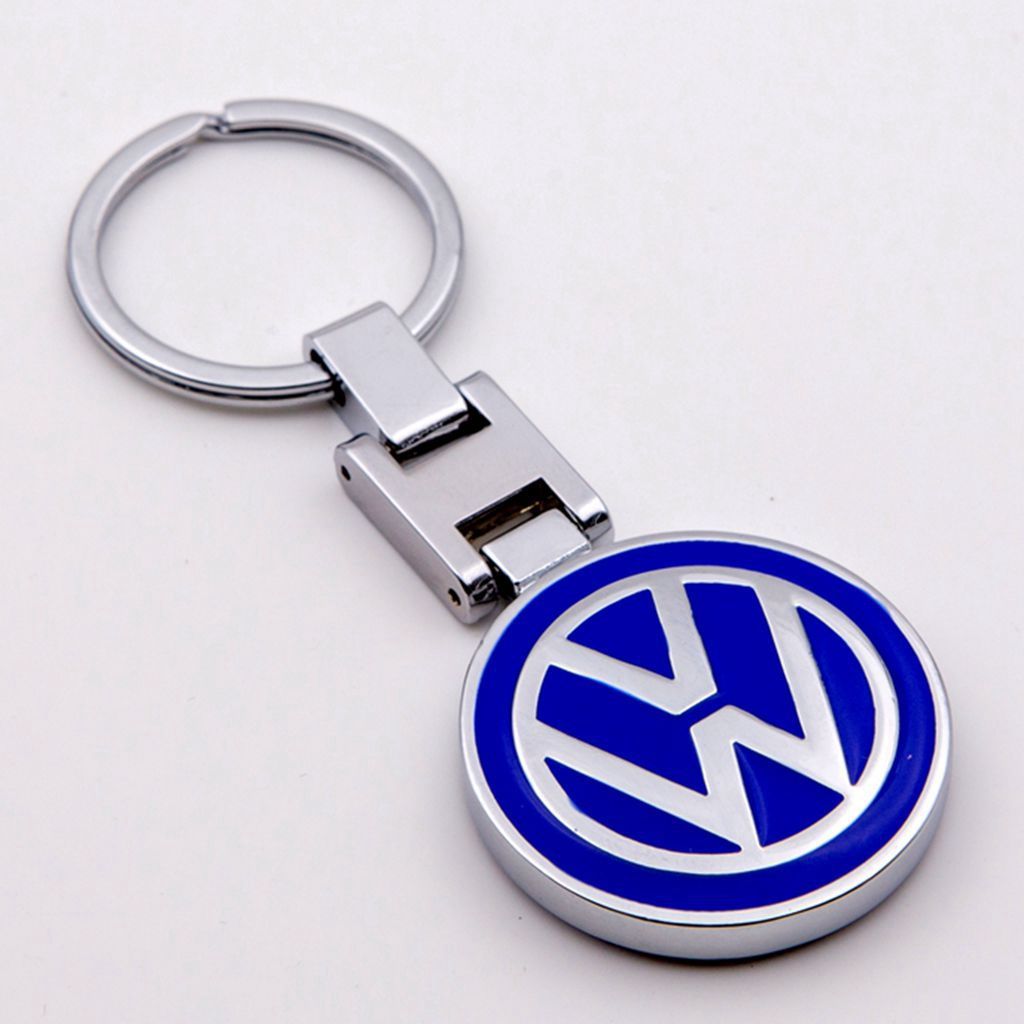 Luxury Metal and Leather Volkswagen Car Keyfob Keyring Keychain Gifts