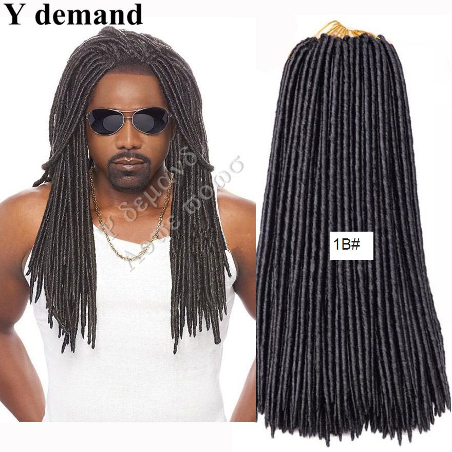 2020 Soft Dreadlocs Crochet Braids 16 Inches 24 Roots Dreadlock