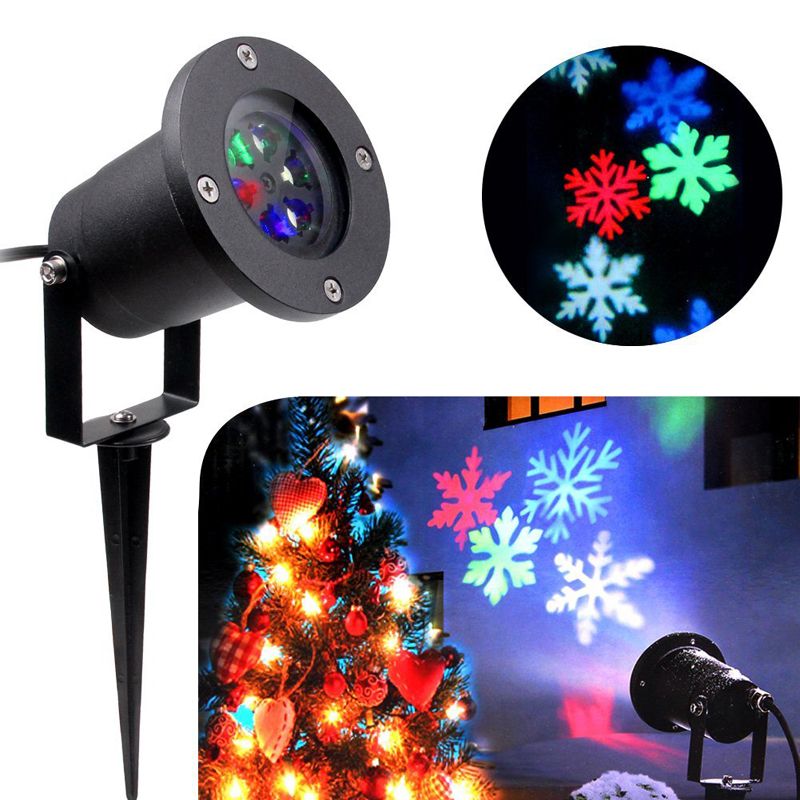 Faro Proiettore Luci Natalizie.Acquista Impermeabile Fiocco Di Neve Led Proiettore Luci Luci Laser Allaperto Rgb Prato Faretto Luce Di Inondazione La Decorazione Di Natale Holiday Garden A 12 15 Dal Gnledlighting Dhgate Com