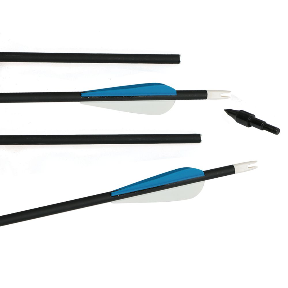 2021 Archery Hunting Target Plastic Vanes 31inch Mix Carbon Arrows With Field Points Replaceable