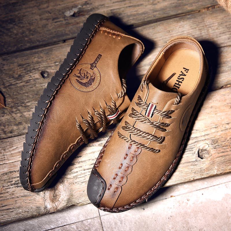 Hot Sale Brand Gentleman Classical Retro Casual Leather