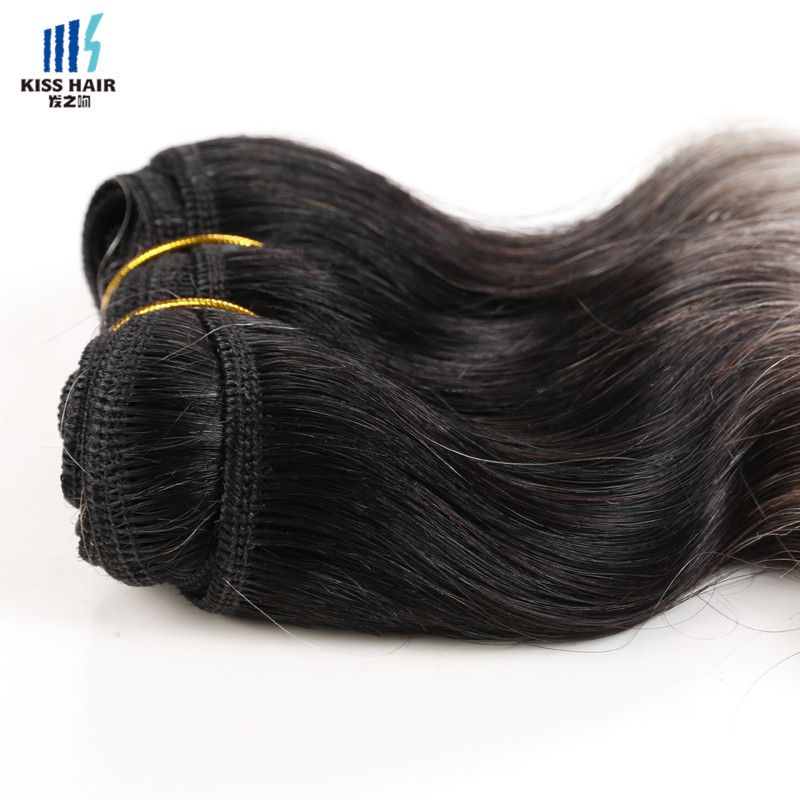 2 3 4 Bundles T 1b Grey Two Tone Ombre Human Hair Weave Bundles