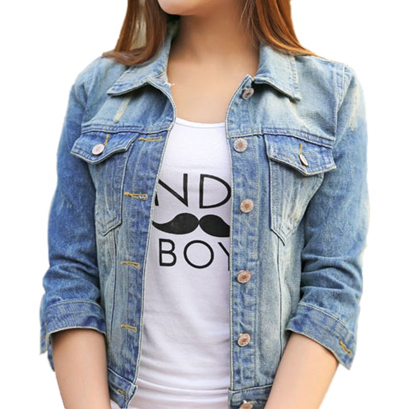 casaco jeans curto