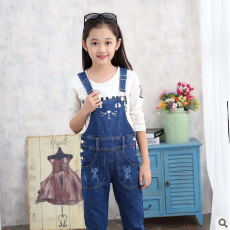 girls denim overalls