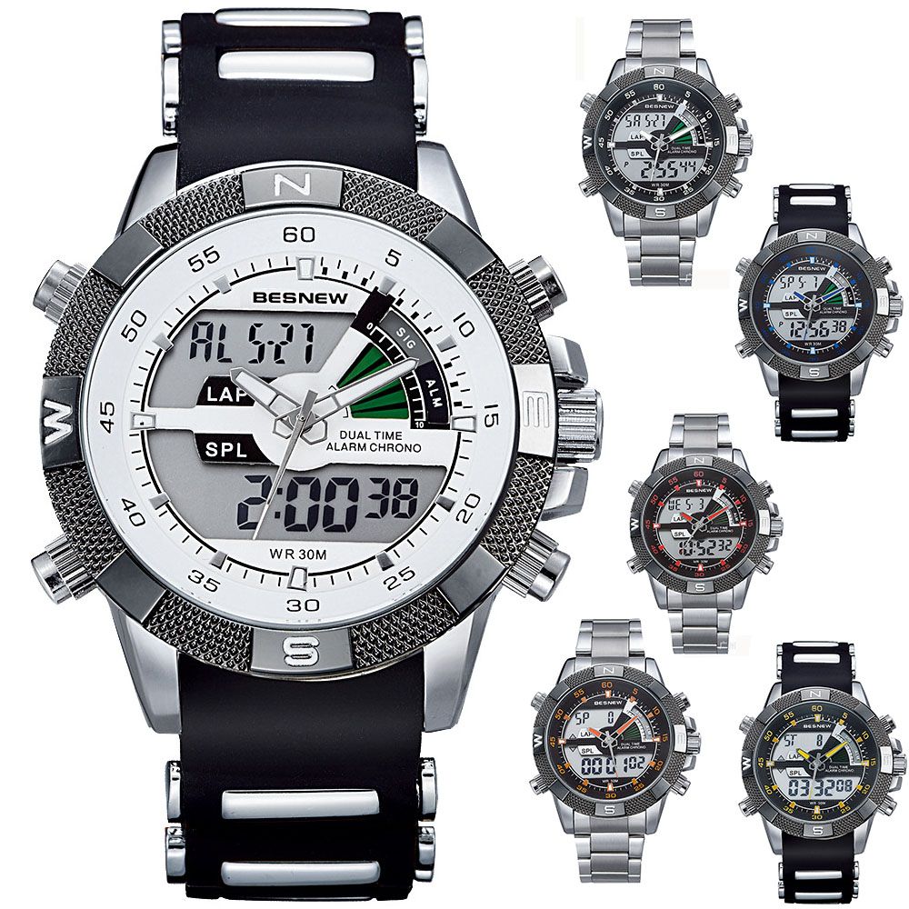 dual analog digital watch