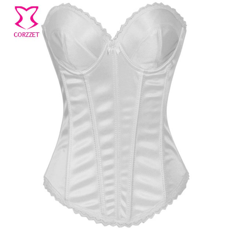 Wholesale Bustiers & Corsets At $24.68, Get 2269A Size Women Cotton Boned Black /White Corset Overbust Strapless Bra Cup Push Up Bustier Top Wedding Lingerie S 4XL From My11 Online Store
