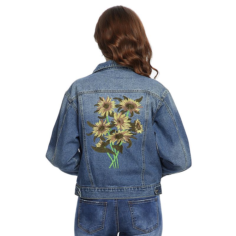 Compra Voobuyla Sumflower Bordado Chaqueta De Mezclilla Mujeres Jeans  Sueltos Abrigo Prendas De Abrigo Moda Chaqueta De Mujer Chaquetas De  Mezclilla Tallas Grandes Barato | Entrega Rápida Y Calidad | Es.Dhgate